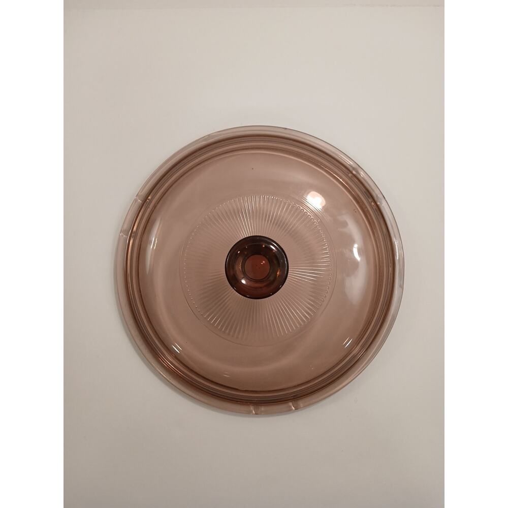 Pyrex Visionware 5 V 1.5 C Pink|Cranberry Colored Replacement Lid